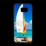 Coque Personnalisée Samsung S7 Edge Premium Bateau plage de Cuba