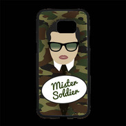 Coque Personnalisée Samsung S7 Edge Premium Mister Soldier Brun