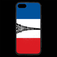 Coque iPhone 7 Premium Drapeau français et Tour Eiffel