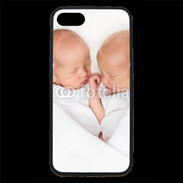 Coque iPhone 7 Premium Duo de bébés qui dorment 2