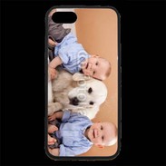 Coque iPhone 7 Premium Jumeau avec chien