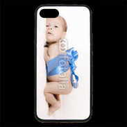 Coque iPhone 7 Premium Bébé ruban bleu