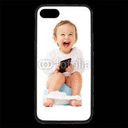 Coque iPhone 7 Premium Bébé accro au mobile