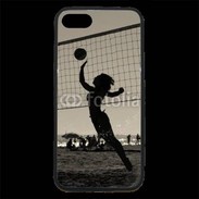 Coque iPhone 7 Premium Beach Volley en noir et blanc 115