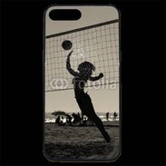 Coque iPhone 7 Plus Premium Beach Volley en noir et blanc 115