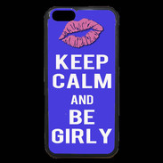 Coque iPhone 6 Premium Keep Calm Girly Bleu