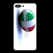 Coque  Iphone 8 Plus PREMIUM Ballon de rugby Italie