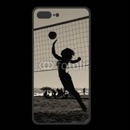 Coque  Iphone 8 Plus PREMIUM Beach Volley en noir et blanc 115
